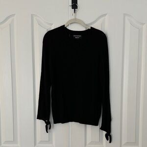 Banana Republic Black Crew Neck Sweater with Loop Detail